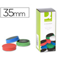 Boite de 10 aimants 35mm assortis Q-CONNECT