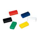 Aimants rectangles 25x14 mm force 8 feuilles