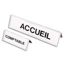 Chevalet 2 faces pvc