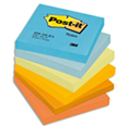 Lot 6 blocs Post-it notes 76x76 couleurs