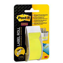 Rlx d'étiquettes repositionnable Super Sticky Rose 25.4mmx10.1m