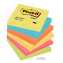 Pack 6 blocs Post-it note 76x127 couleurs Energie assortis 