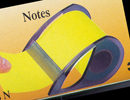 Notes adhésives rouleau 10mx60mm jaune