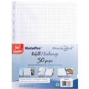 Recharge 50 pages quadrillées 5x5 cahier Miracle Bind