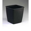 Corbeille à Papier carrée Optimo 18 L plastique Noir