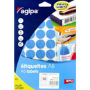 Etui de 400 pastilles autocollantes D/24mm bleu PEFC