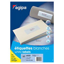 Etiquettes adhésives blanches