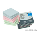 Pqt 6 Post-it 75x75 Info-notes Print-Inform 100 fls assortis pastel