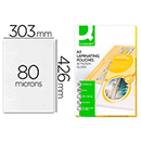 Paquet de 100 pochettes plastification A3 80µ